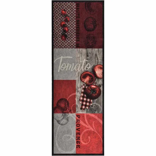 vidaXL Keukenmat wasbaar Tomatoes 60x300 cm meerkleurig