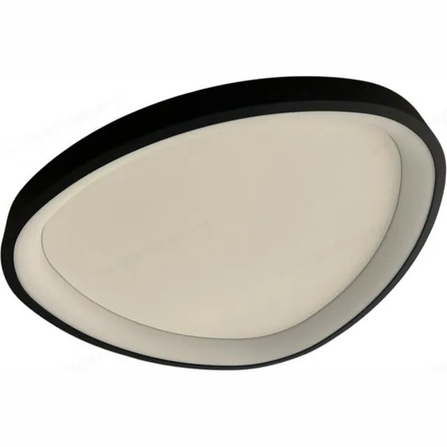 Freelight Plafondlamp Organico Zwart 40W Ø 45cm Dimbaar Wit, Zwart