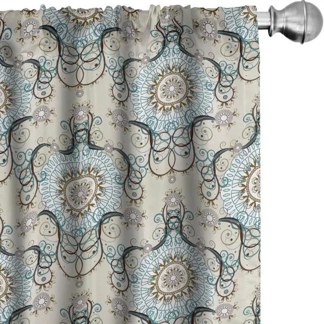 ABAKUHAUS Victoriaanse Voorhangen Royal Rococo – 2x75x245 cm Mehrfarbig