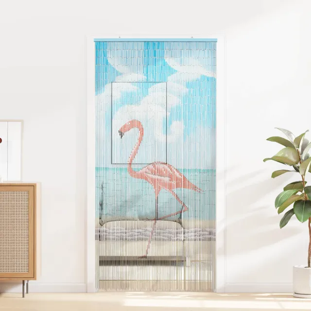 vidaXL Insect Deurgordijn Meerkleurig 100 x 200 cm Bamboe