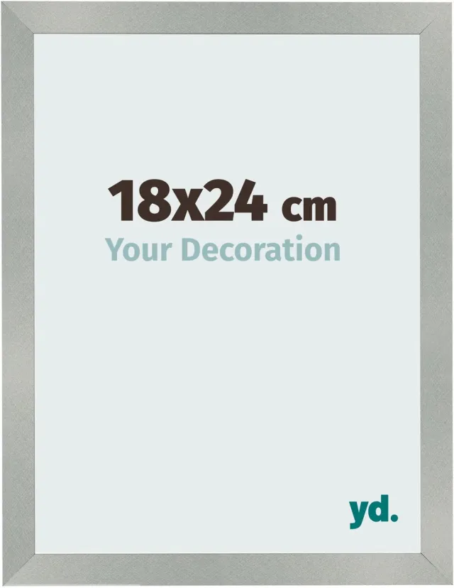 yd. Your Decoration - Fotolijst 18x24 cm - MDF - Aluminium Geborsteld - Bologna