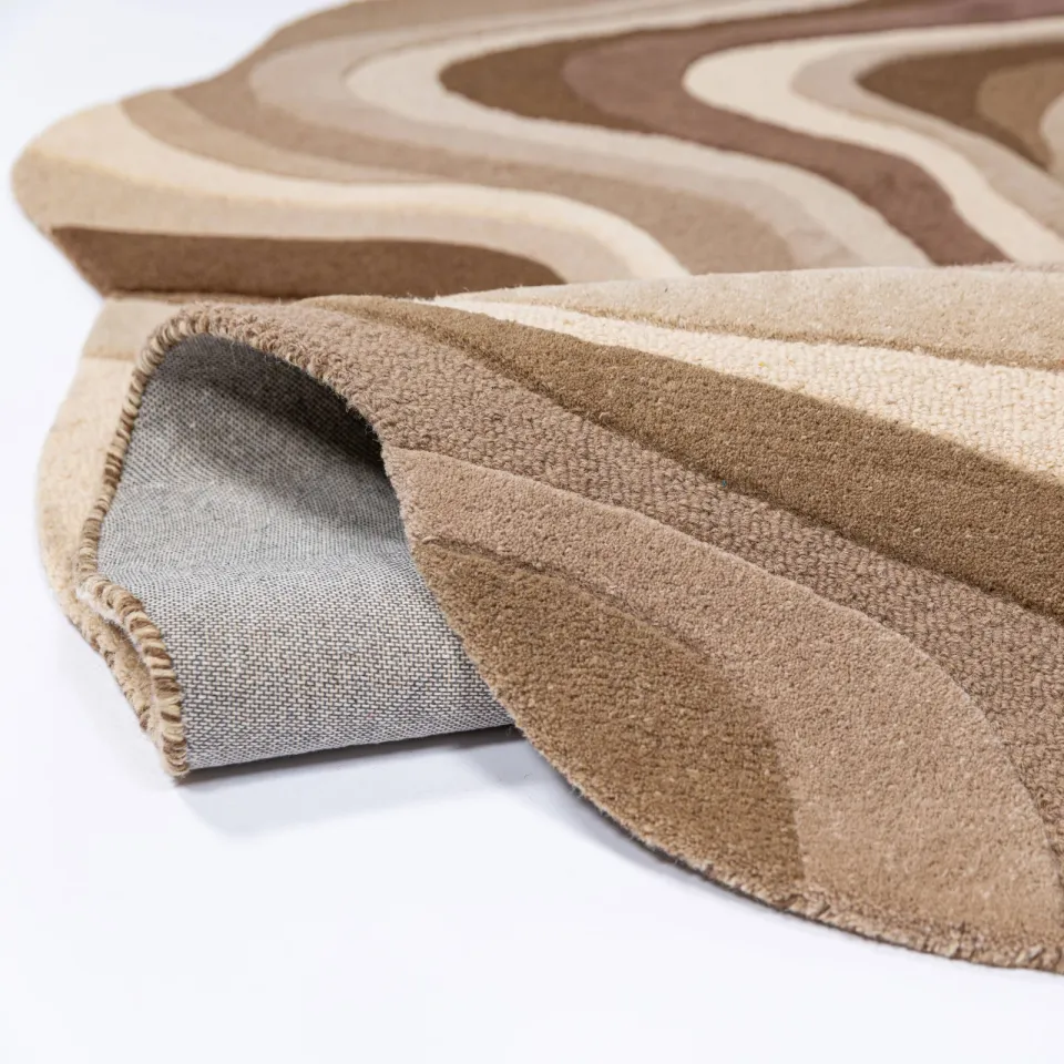 Flair Rugs Envy wollen vloerkleed bruin, foto 4