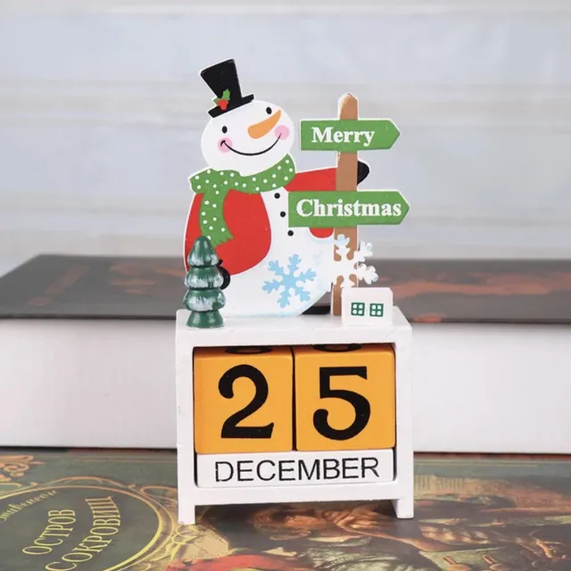 Without lemon Without Lemons - Houten kerst Kalender - Sneeuwpop - Duurzaam Oneindig kalender - Snowman - kerstmis - Christmas decor - diy - calender - decoratie - sfeer Multicolor