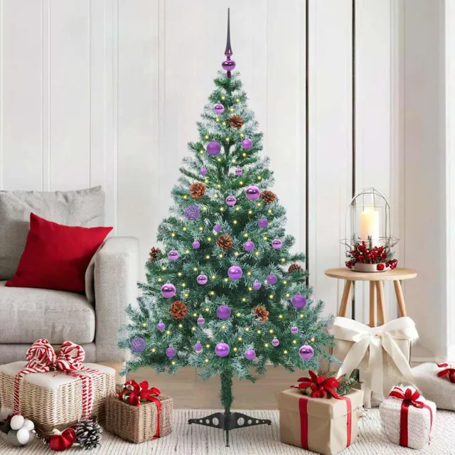 vidaXL Kunstkerstboom Groen 150 cm PVC en Staal