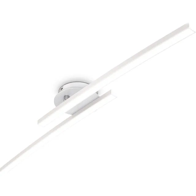 B.K.Licht Modern LED Plafonnière voor slaapkamer en woonkamer - witte plafondlamp - draaibaar - met 3.000K warm wit licht - 1100Lm - 12W