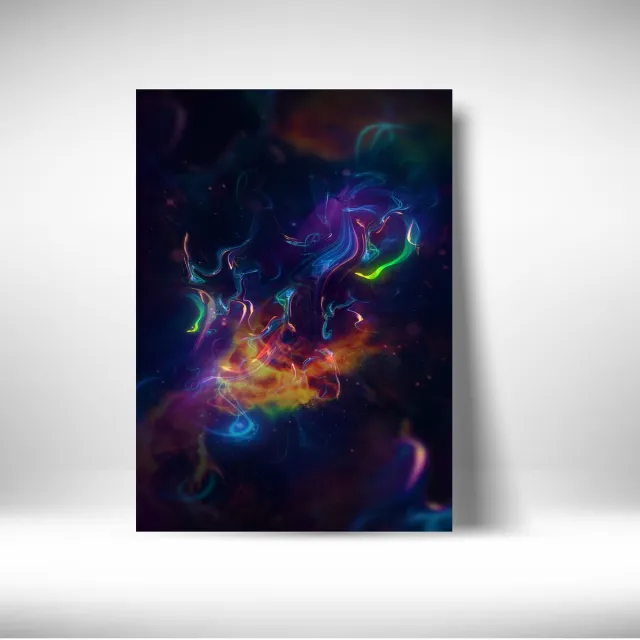 Joy Color Art Exclusieve Color Art - kunst - metalen poster - 40x60cm blauw