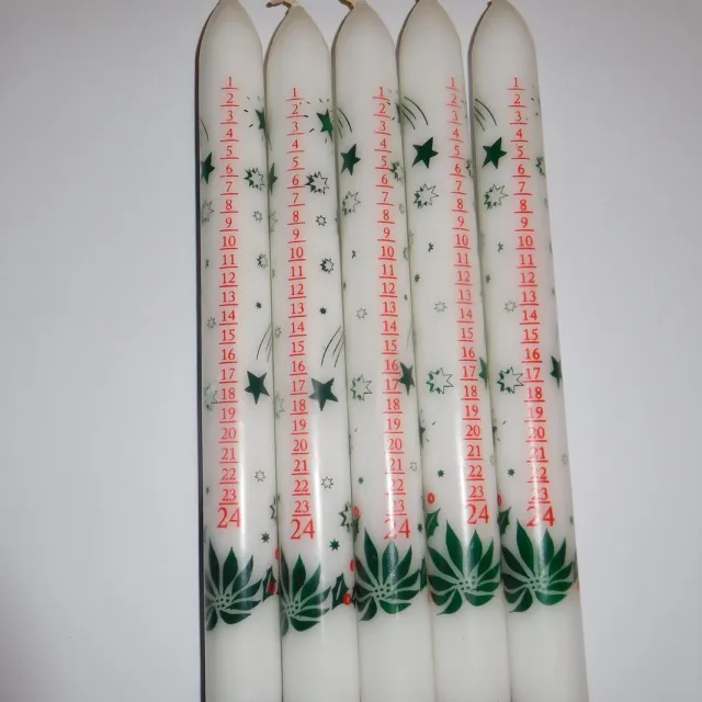 De sfeer van december Adventskaarsen wit - 22 x 230 mm. 5 st.