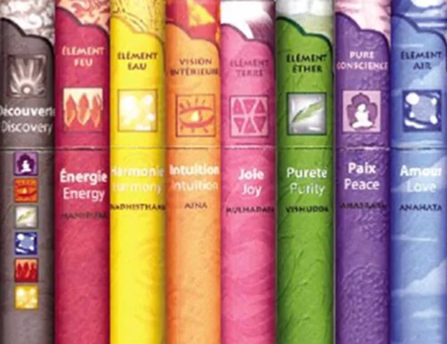 Florisens Ayurvedische Wierook - Florisens - Chakra 4 (Insight) - set van 4 kokers Blauw