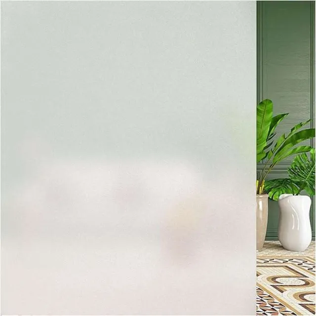 Bectosy Melkglas Raamfolie - 44,5x200 cm - Ondoorzichtig - Statische Hechting Wit
