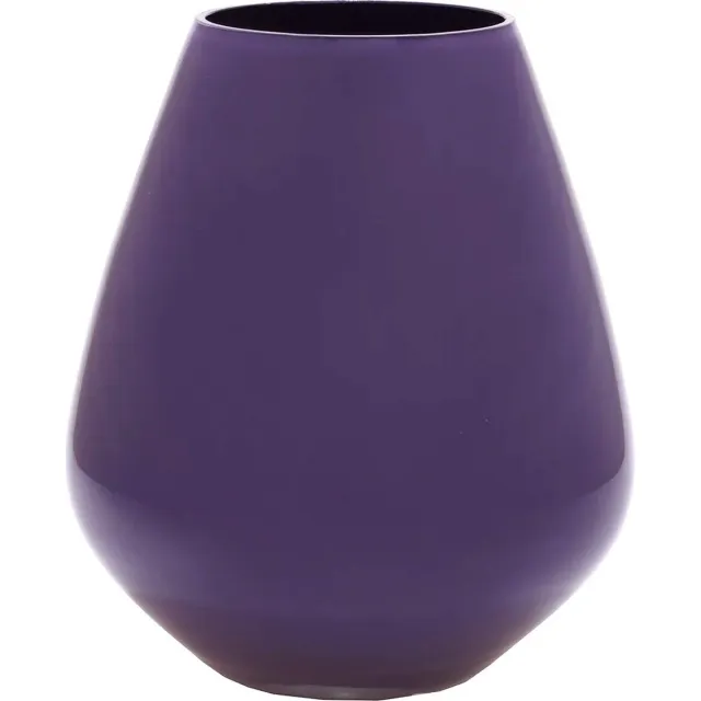 Vase The World Vaas Tasman Purple - Paars | Small | Mondgeblazen glas | Ø18 x H20 cm