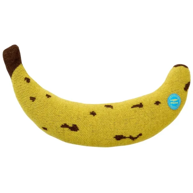 Donna Wilson Banana Shaped sierkussen - gebreid - 66 cm Geel