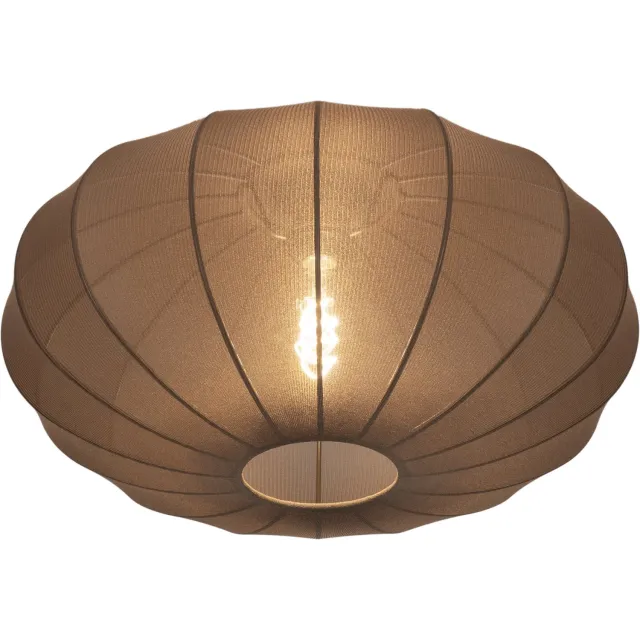 Lumidora Plafondlamp 75667 - Plafonniere - TACK - E27 - Bruin - Textiel - ⌀ 50 cm