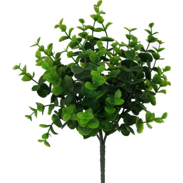 Flourify , Eukalyptus bos - 6 stuks - decoratietak - kunstplant - kunstbloem - kamerplant - 31 cm groen