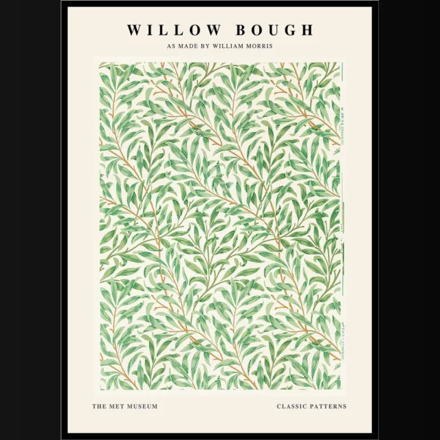 Esque Poster William Morris - Willow Bough - Large 30x40 - Botanisch Patroon - Abstracte Kunst Losse Poster
