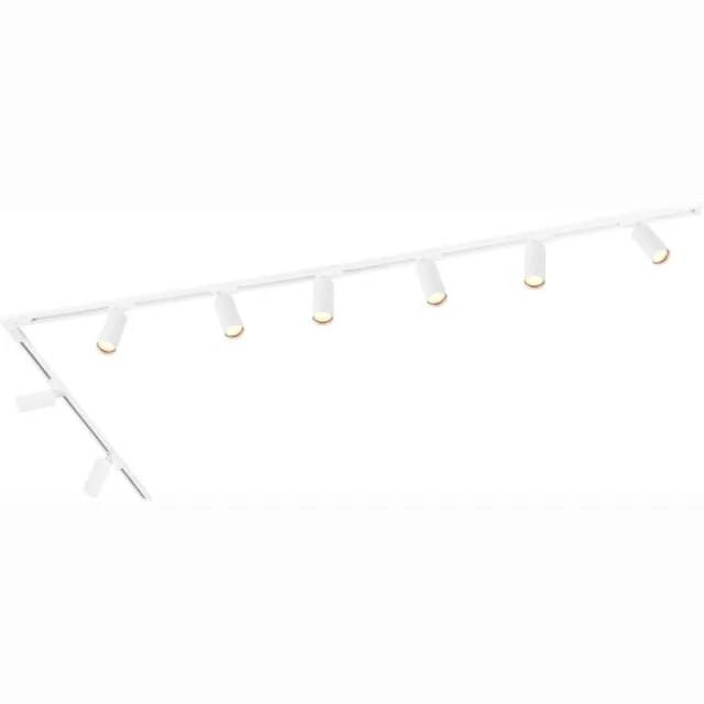 LEDVION LED Railverlichting 3M + 8 Railspots (5W - 2700K - Wit - Dimbaar) - 1-Fase