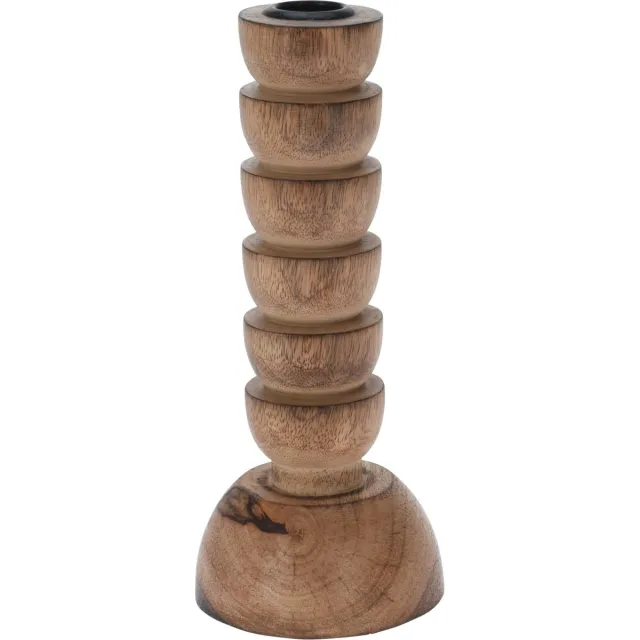 H&S Collections H&SCollection-kandelaar-hout-modern-stijlvol-21,5 cm hoog