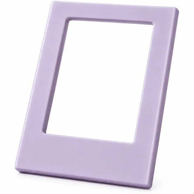 SWGOTA Lichtpaarse magnetische fotolijst voor foto's van 54 x 86 mm, rechthoekig ABS-koelkastkader zonder glas