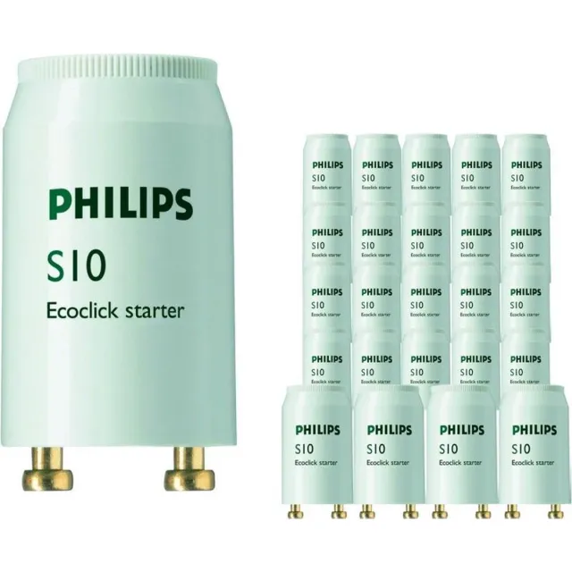 Philips Voordeelpak 25x Philips S10 Starter 4-65W SIN. Wit;Grijs;Zwart