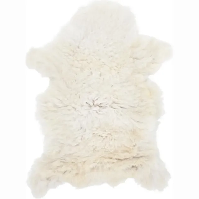 vidaXL Schapenvacht - (60-70)x(90-100) - cm - crèmekleurig