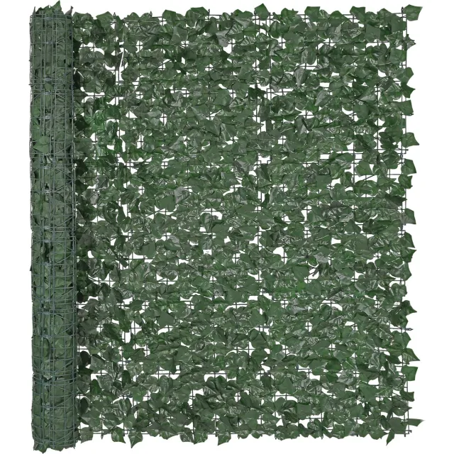 Vevor Klimop Privacyhek 1500 X 2490 Mm Plantenmuur Groene Klimop Hek met Versterkte Verbinding Kunsthagen met Wijnbladeren Als Decoratie voor Tuin, Erf En Terras