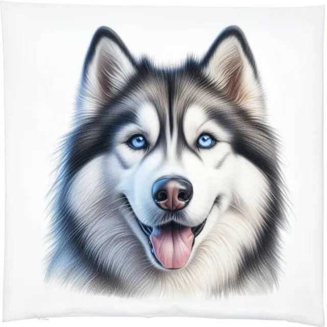 Radey's Kussenhoes Husky - 39x39 cm - met rits - exclusief vulling Divers