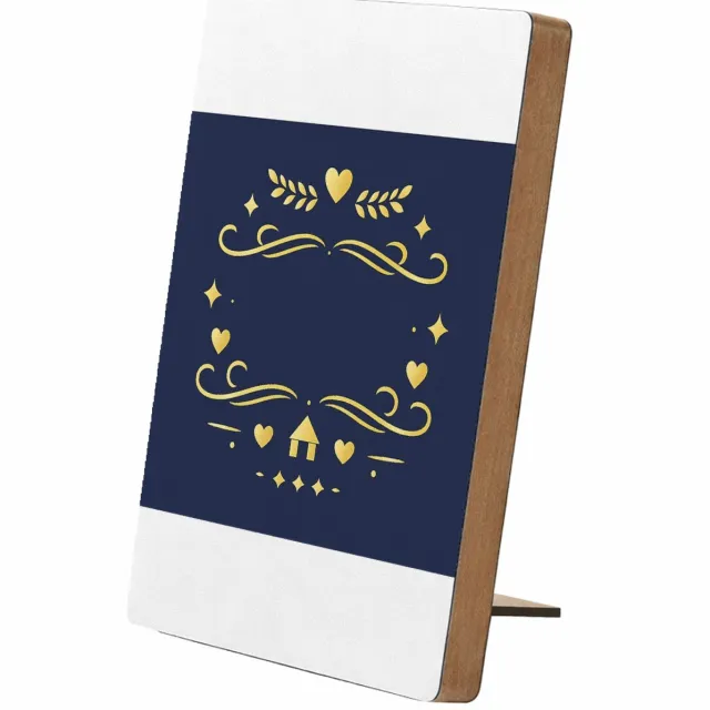 Mr Cadeautjes Glasframe/MDF 12,7 x 17,8 - design Een elegant cadeau-ontwerp met een warme familieboodschap en | cadeau Wit