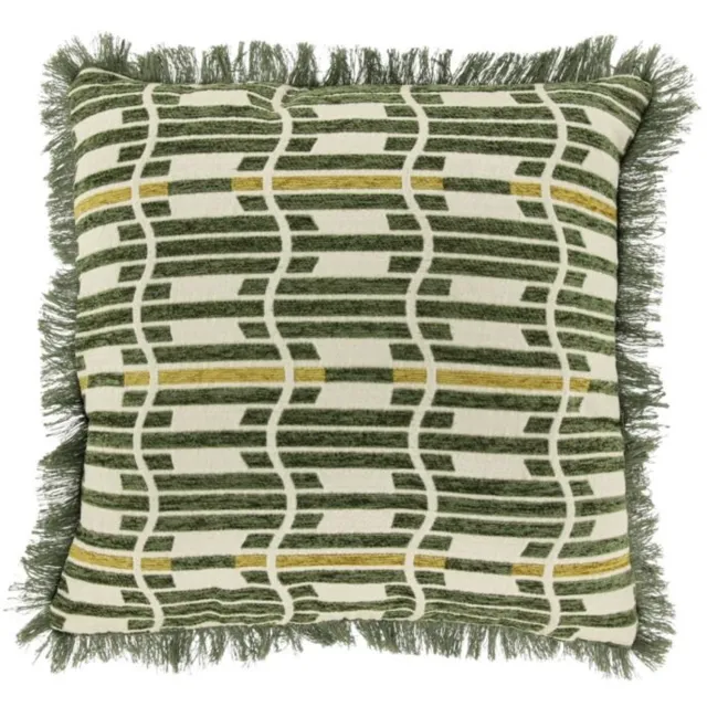 Unique Living Sierkussen Wess - winter green - 45x45cm Groen