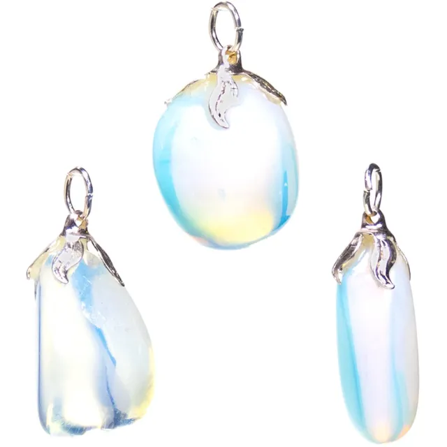 Phoenix Import Mani Bhadra Edelsteenhanger opaliet Wit