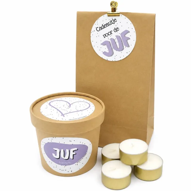 Memories Are Timeless Juf Cadeauset Met Kaarsjes - Cadeautje Voor De Juf - Memories Are Timeless