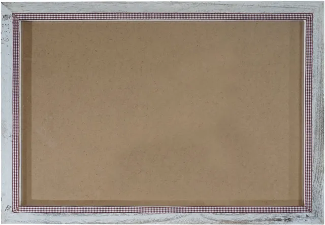 MCW Fotolijst T250, fotolijst houten lijst muurframe, 46x66cm shabby look landhuis ~ wit