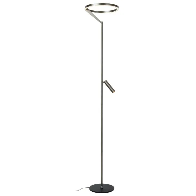 Lucide aluminium dimbare LED vloerlamp 33x33 cm - grijs ijzer