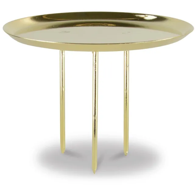 Riffelmacher & Weinberger Kerststeker Kaarsenhouder Goud Ø 10 cm zonder Pin Metaal Set/4