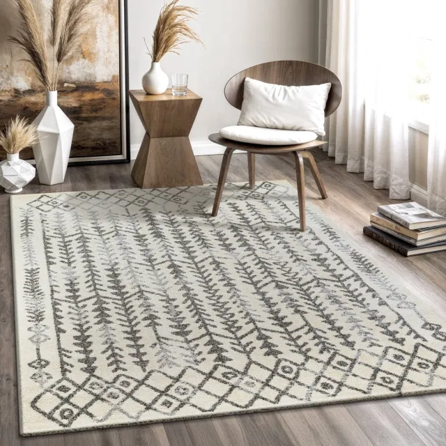 Muratap Boho Vintage Kelim Laagpolig Vloerkleed Crème- 200x290 CM Creme