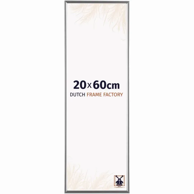 Dutch Frame Factory Fotolijst 20x60 cm - Kunststof - Zilver Hoogglans - Easy