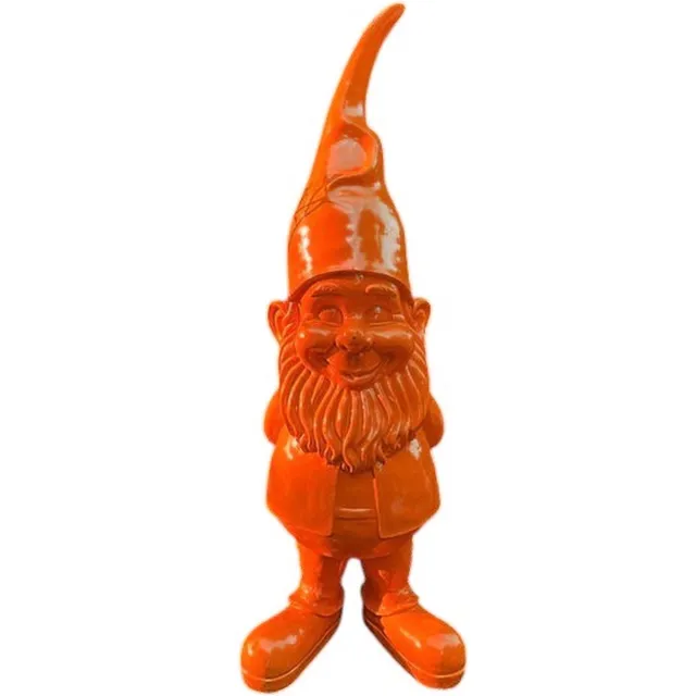 Vtw Living Tuinkabouter 1 Meter - Kabouter Tuin - Cadeau - Oranje - 100 cm