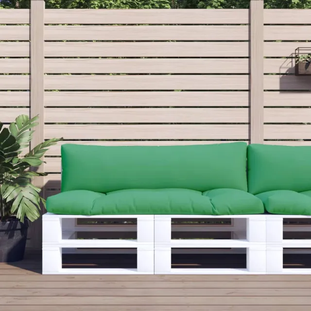 vidaXL Palletkussens 2 st stof groen
