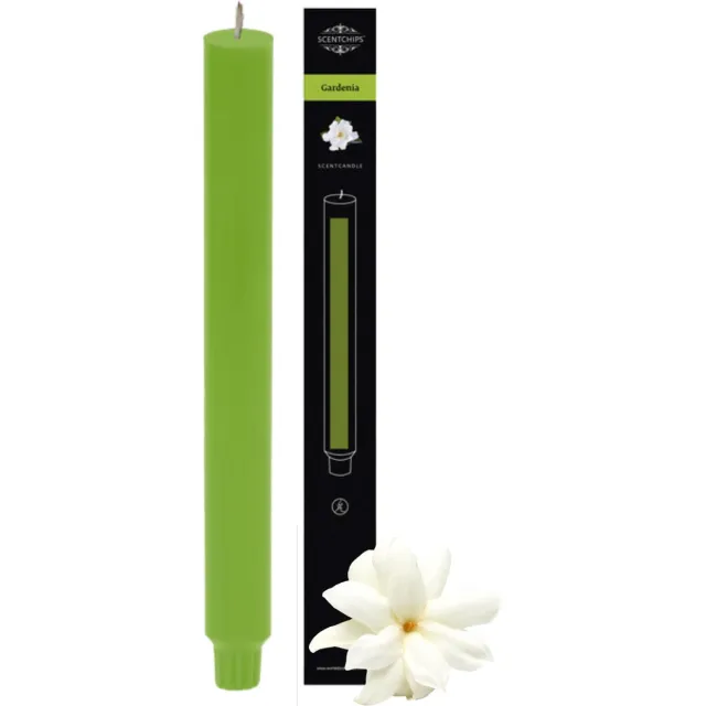 Scentchips Gardenia Geurkaars - Dinerkaars - Geurkaarsen - Geurkaarsen Geschenkset - 25 Branduren