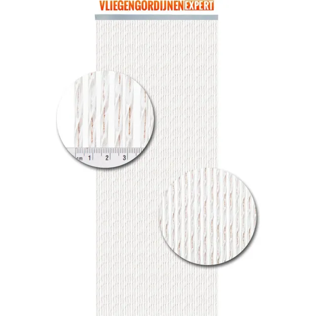 Vliegengordijnenexpert® Vliegengordijnenexpert Bali - Vliegengordijn - 100x240 cm - Transparant Bruin
