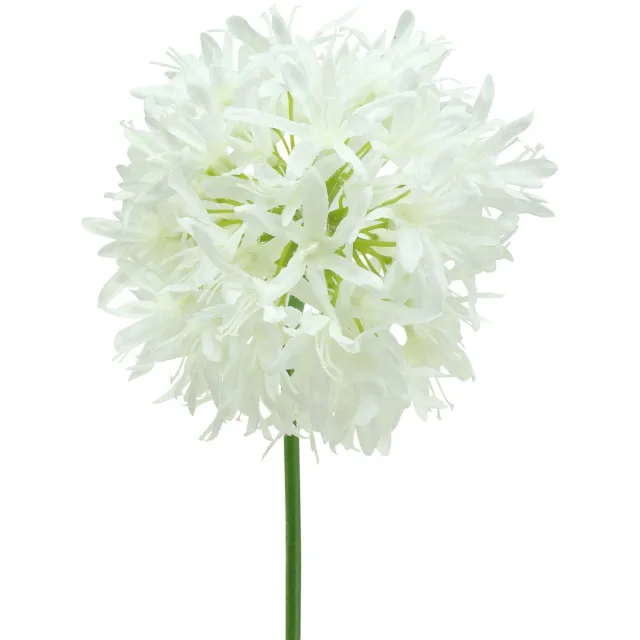 Viana Sierallium kunstwit wit Ø12cm H62cm
