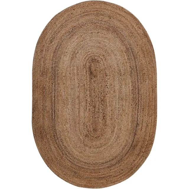 Beliani DEMIRCI - Laagpolig vloerkleed - Beige - 120 x 180 cm - Jute