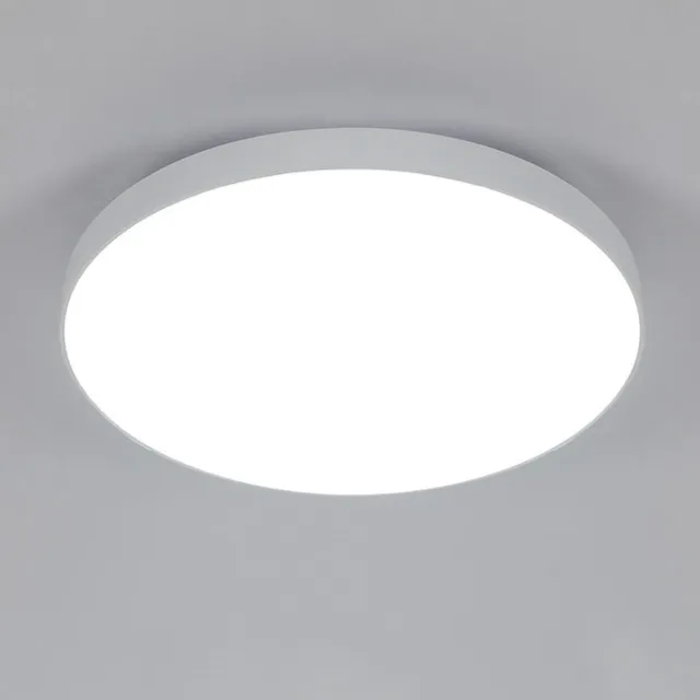 Riserva LED Plafondlamp Rond Wit Modern Minimalistisch 12W 1350lm 6500K Koel Wit Acryl Kap 220V voor Woonkamer, Slaapkamer, Keuken en Badkamer