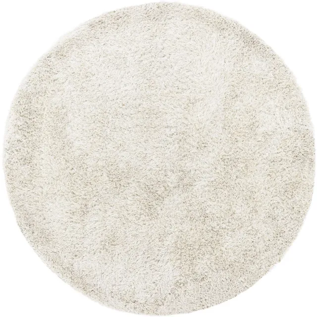 Must Living Crown vloerkleed rond polyester ivoor - Ø250 cm Wit