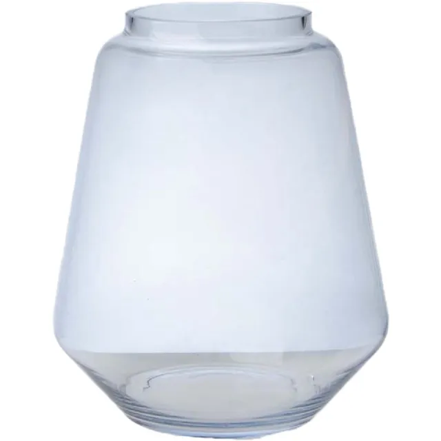 Hakbijl Glass Bloemenvaas Kiffa - transparant - glas - D23 x H27 - decoratie - vazen