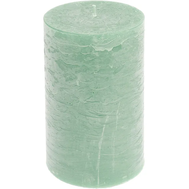 Viana Effen kaarsen lichtgroen 85x150mm 2 st, 2 Stück Groente
