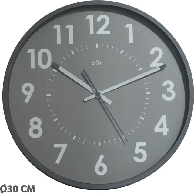 Orium by CEP wandklok | quartz | diameter 30 cm | grijs