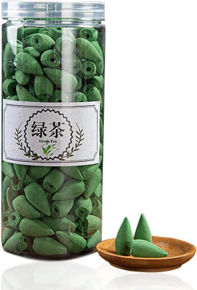 TOOYOO-DE Store 200 stuks natuurlijke terugstromende wierookkegels - backflow wierookkegels - natuurlijke wierookkegels - sticks - backflow wierookkegels - natuurlijke aroma-wierookkegels voor thuisgeur - verjaardag - jubileum - cadeau - tea