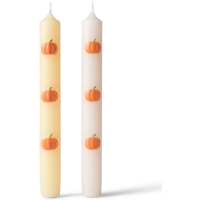 HEMA Kaarsen pompoen 5x19.5cm - 2 stuks