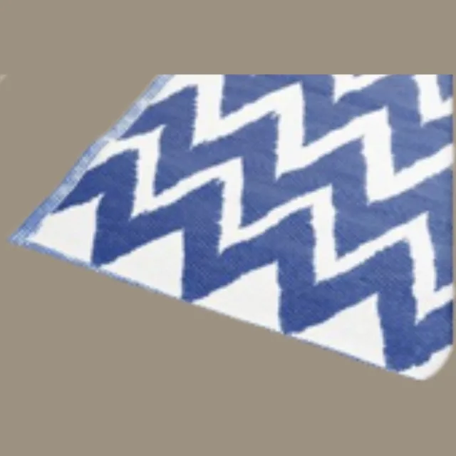Home & Styling Buitentapijt 90x180cm Zigzag - Campingkleed - Beige