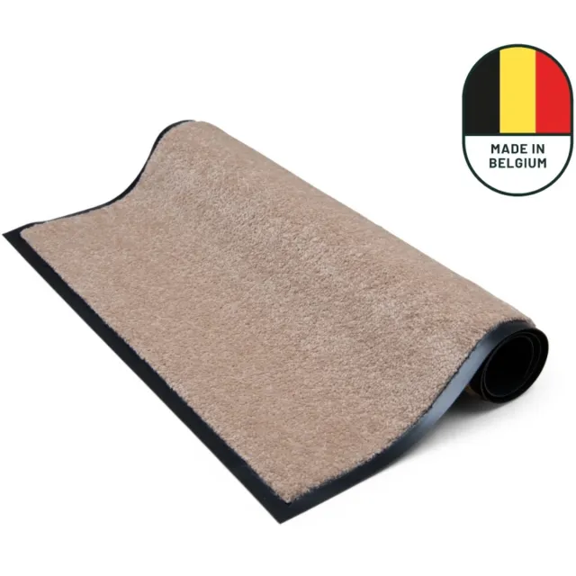 Studio M Deurmat - Deurmat Binnen - Droogloopmat - 90x150 cm - COLOUR PRO - Beige - Schoonloopmat - Antislip Deurmat - Gemaakt in België