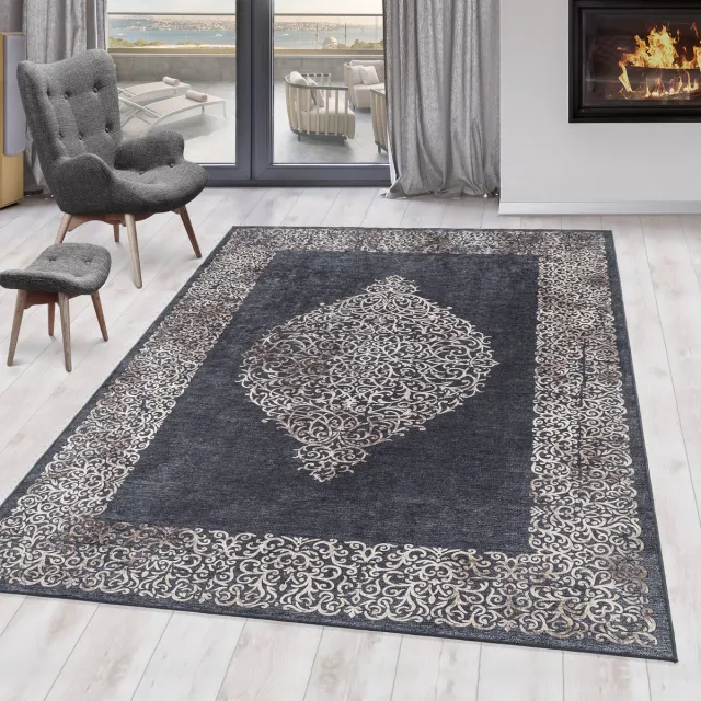 Ayyildiz Fiesta vloerkleed 80x150cm zwart 4303